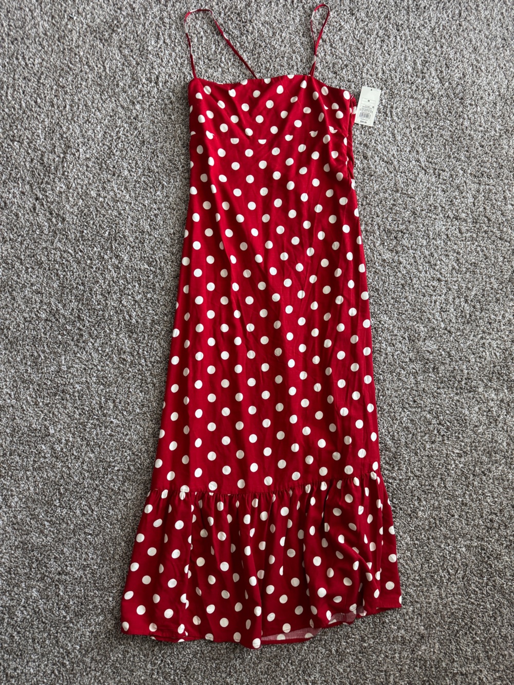 A new day red polka dot dress